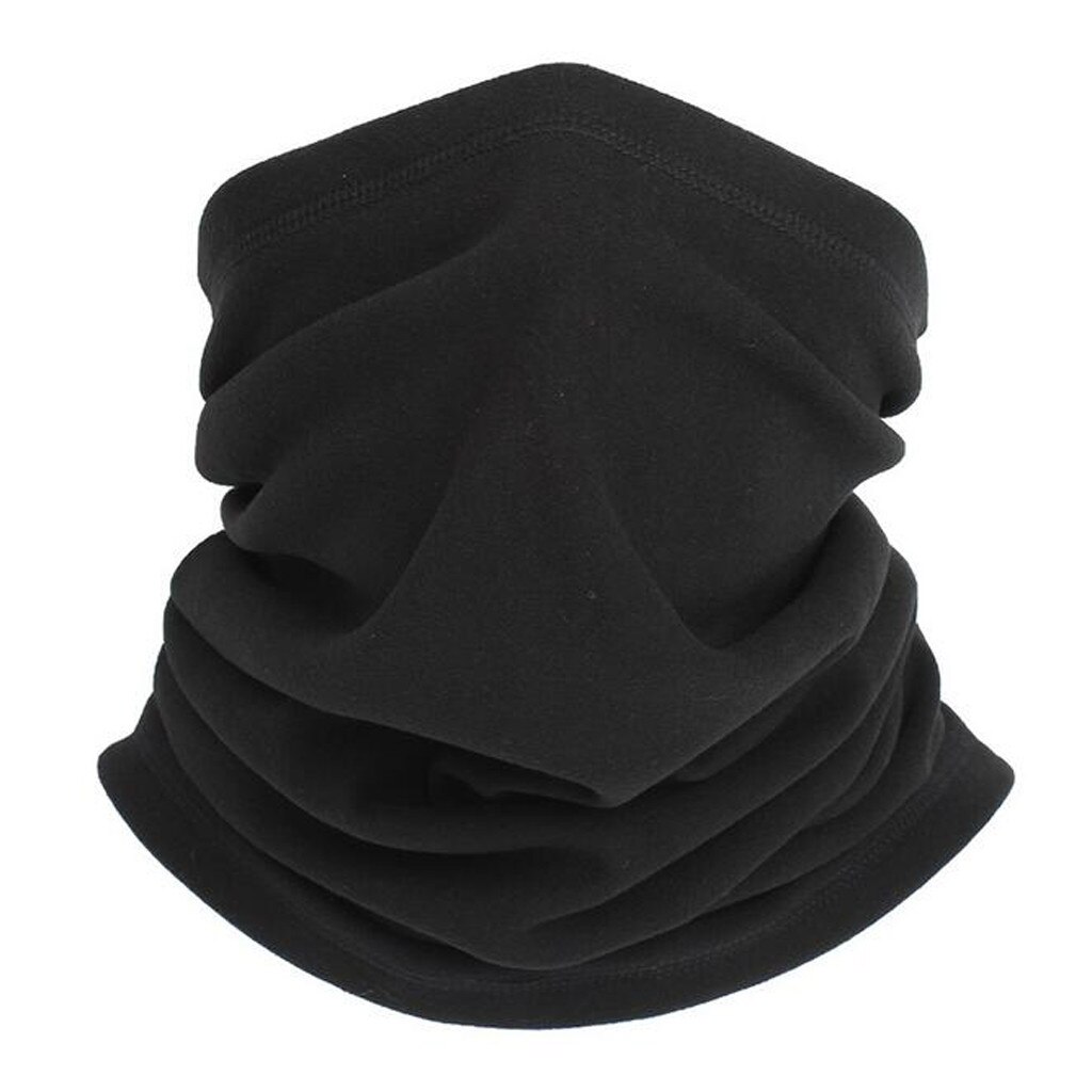 Unisex Cool Cycling Face Mask Turban Magic Scarf Outdoor Sports Bicycle Riding Headband Bike Balaclava Neck Tubes Warmer Bandana: Black