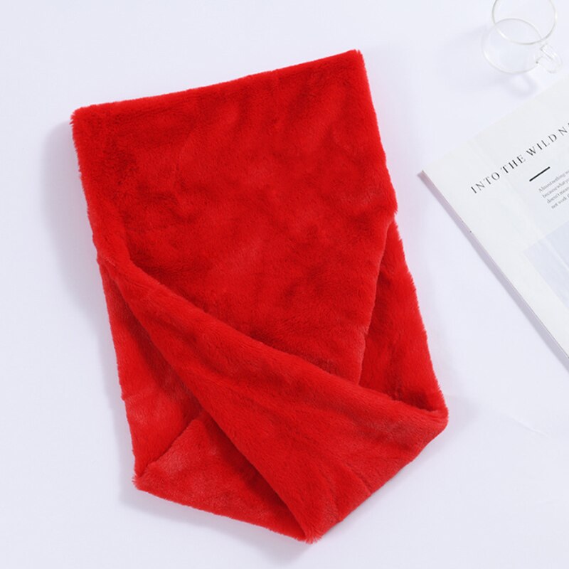 Effen dames wintersjaal korte nepbontkraag snood infinity sjaals halsdoeken ringvormige sjaals voor dames: C1