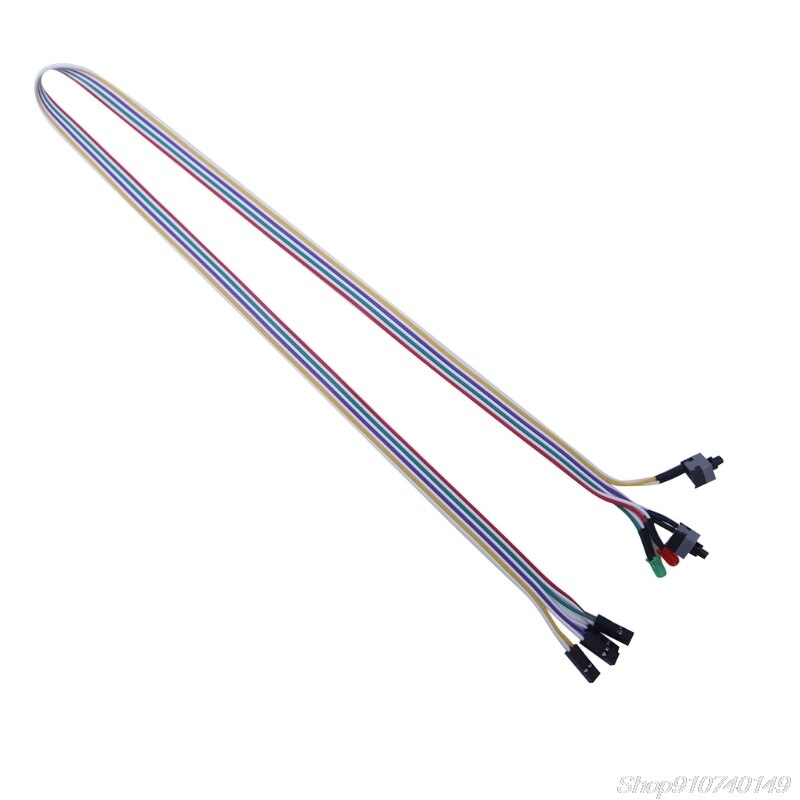 65cm Desktop Computer PC Case Power On Reset Switch Cable With HDD LED Light N06 20