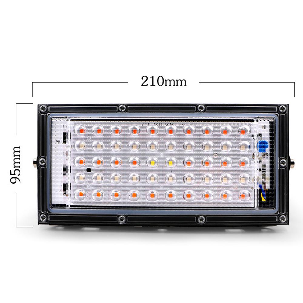 1* led grow lampe 50w 220v 50 led grow light lampe for drivhusplanter hydroponics grønnsaksfrukt