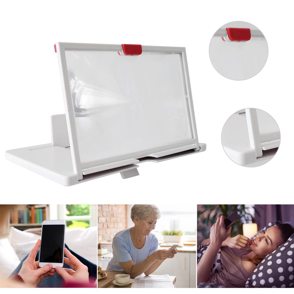 Universele Mobiele Telefoon Screen Vergrootglas 3D Vergrootglas Vergrootglas Video Versterker Projector Beugel Desktop Holder Stand