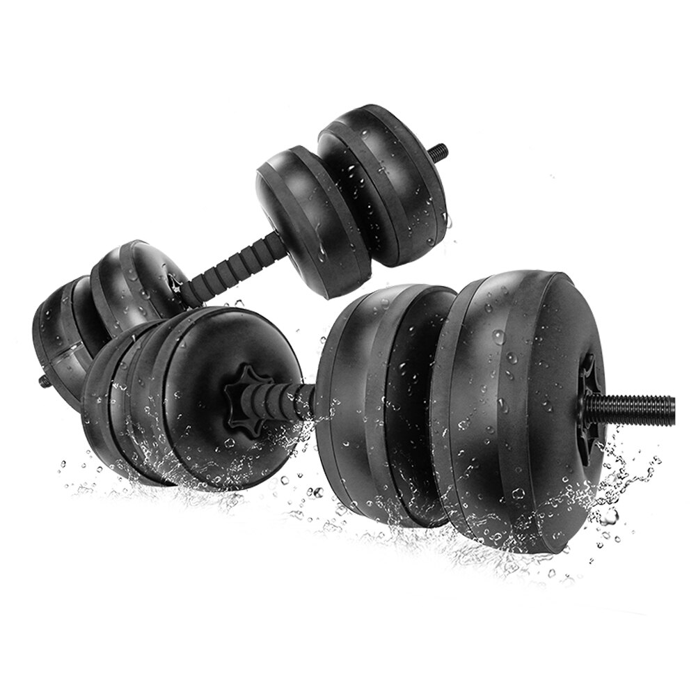 DEIRIS Waterhalters, opvouwbare en verstelbare halter, watergewichtzak, draagbare fitnessapparatuur, verstelbare gewichten, halters tot 10 kg/paar, voor krachttraining, kerntraining