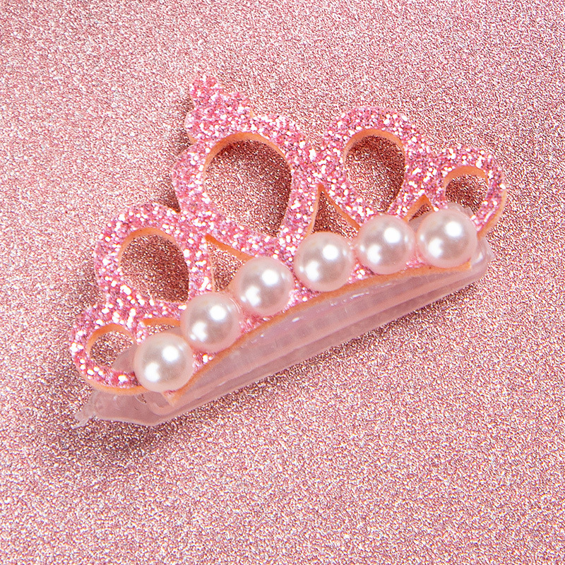 Pinzas para el pelo para perros pequeños, lazos con forma de corona de perlas de imitación, pinzas para el pelo de gato, tocado de aseo, accesorios para mascotas, 1 ud.: Borgoña