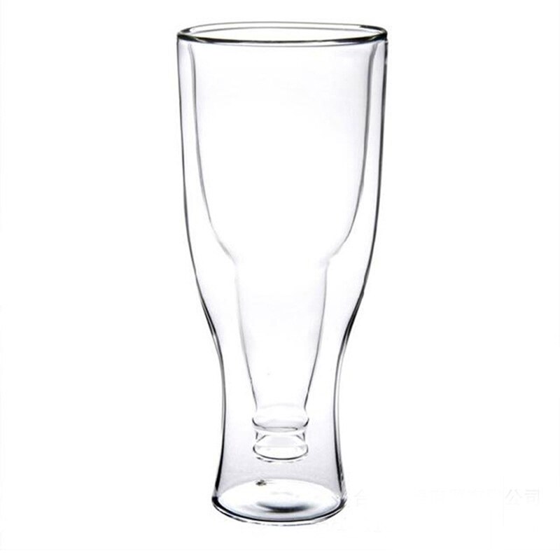 350ml dubbelväggig ölglas vattenflaska hop och ner ölmugg min flaska kristall dricksmuggar muggar