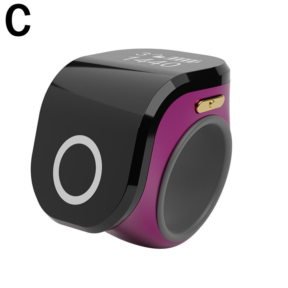 Digital Counter Portable Points Rechargeable Electronic Hand Tally Counter Silents Prayer Counter Waterproof Finger Counter: Yellow