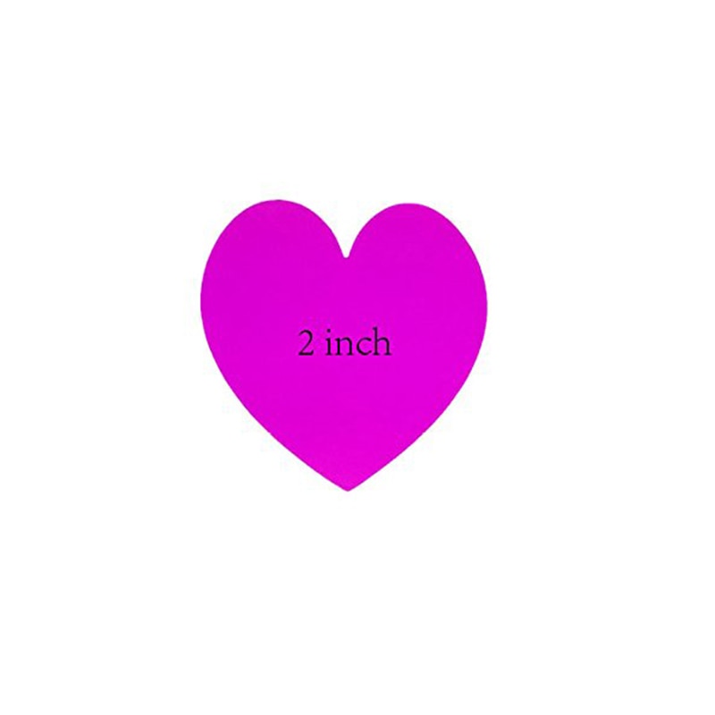 2inch 500pcs Purple Heart Stickers Valentine's Day Crafting Scrapbooking 1 Inch 500 Adhesive Stickers