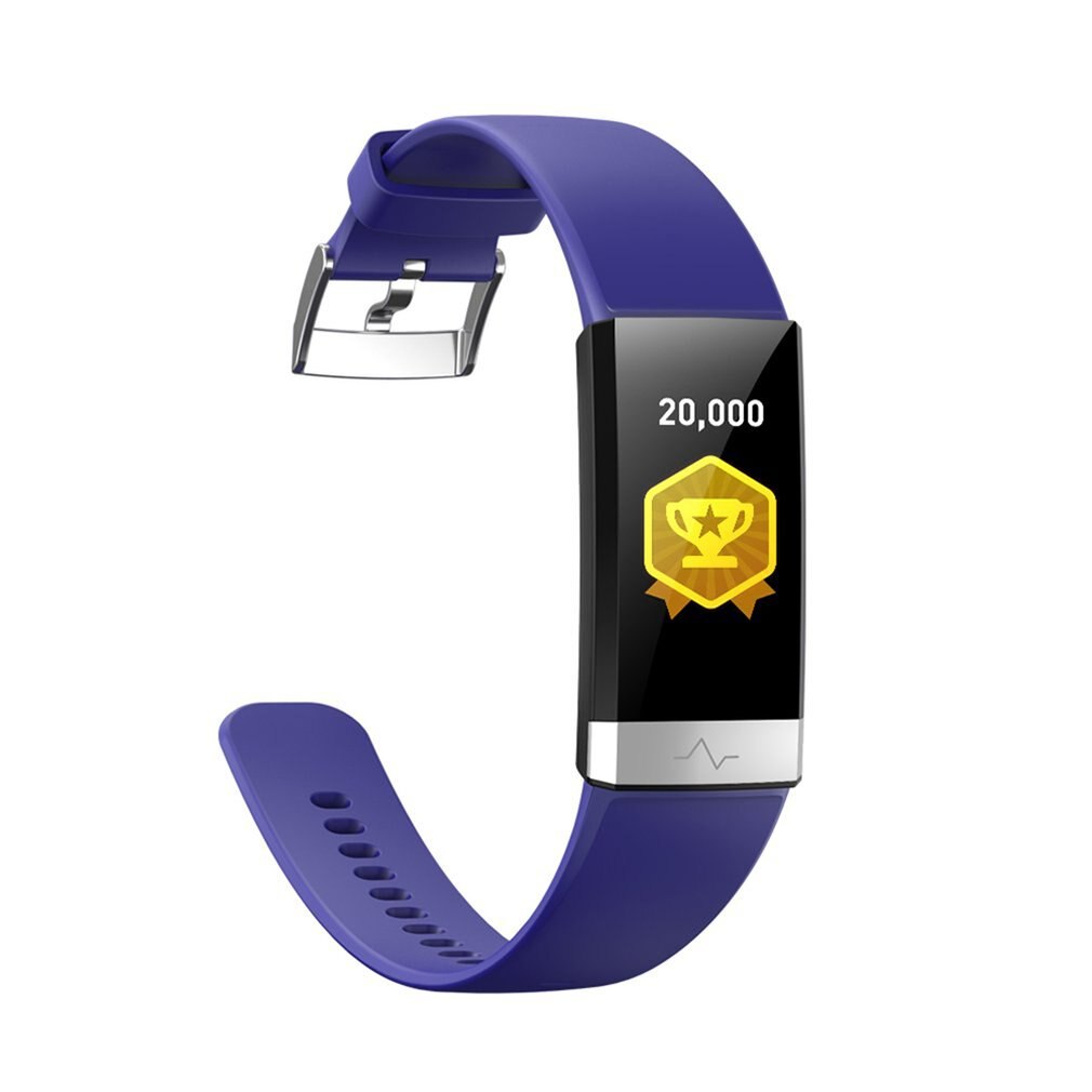 Ecg + ppg  v19 slimme armband hartslag bloeddruk zuurstof slaapmonitoring bluetooth fitness tracker groot scherm slim horloge