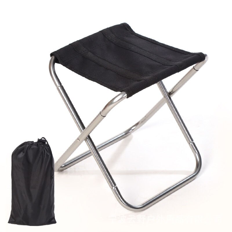 Folding Small Stool Bench Stool Portable Outdoor Mare Ultra Light Subway Train Travel Picnic Camping Fishing Chair Foldable: Dark Blue
