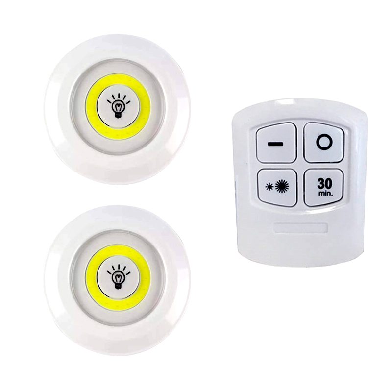 Dimmable LED Under Cabinet Night Light with Remote Control Battery Operated LED Closets Lights for Wardrobe Bathroom lighting