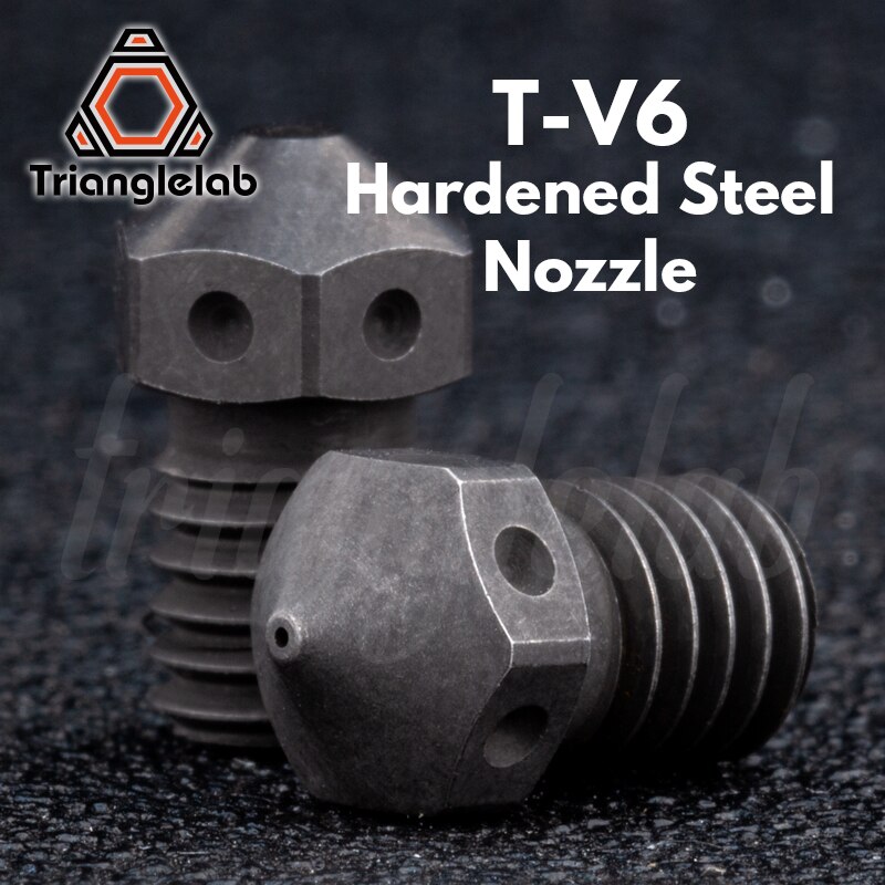 Kolmikulmainen karkaistu teräs t -v6 suutinta korkea lämpötila 3d tulostin pei peek hiilikuitufilamentti  e3d v6 hotend prusa  mk3s: 1pc 0.8mm