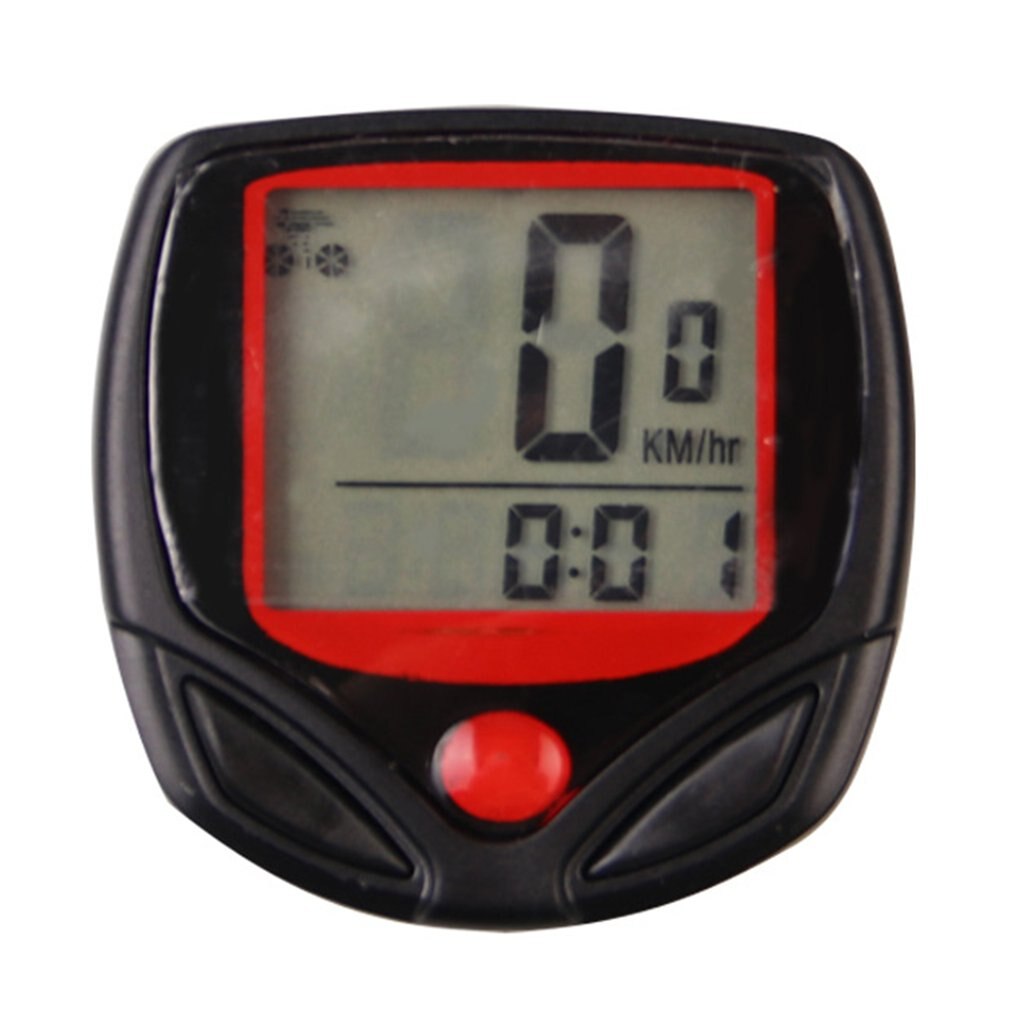 Waterproof Bike Computer Bicycle Meter Odometer Speedometer Cycling Computer Velocimetro Wired Stopwatch LCD Display