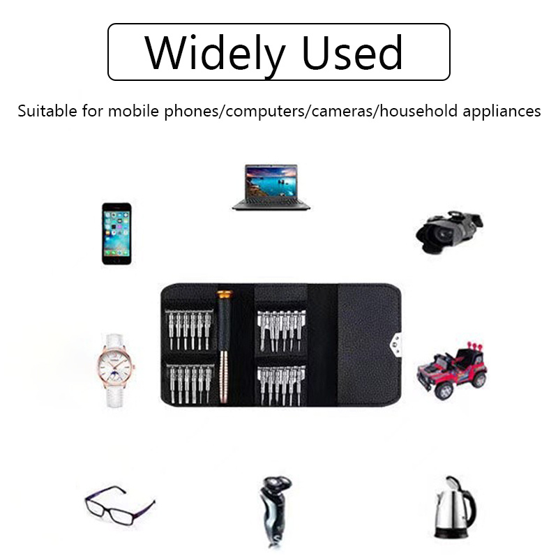 25-in-1 MultiTools Precisieschroevendraaier Handschroevendraaiers Gereedschapsset Draagbare schroevendraaiertasset voor het repareren van mobiele telefoons Horloge