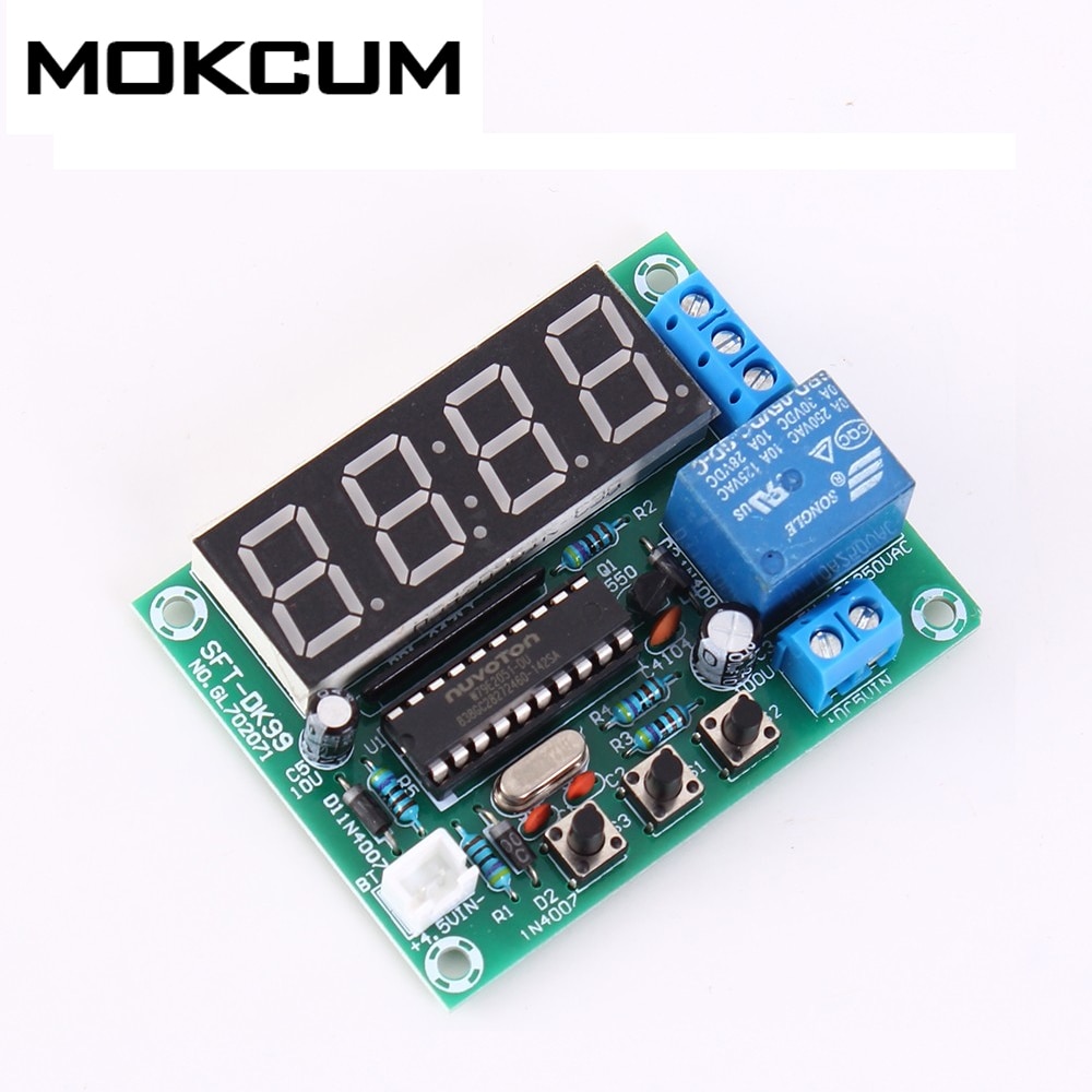 4Bit 0.5in Dc 3.5V-5V Led Elektronische Klok Module 24 Uur Timer 51 Single-Chip Microcomputer cyclus Tijdschakelaar