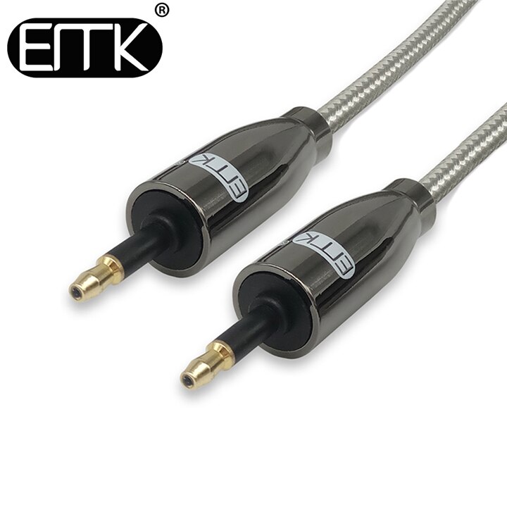 Emk mini toslink til mini toslink-kabel 3.5mm spdif-kabel toslink 3.5 to 3.5 optisk lydkabel for macbook dvd 3m 5m 8m 10m: 35 qt 4y- m–m / 3m