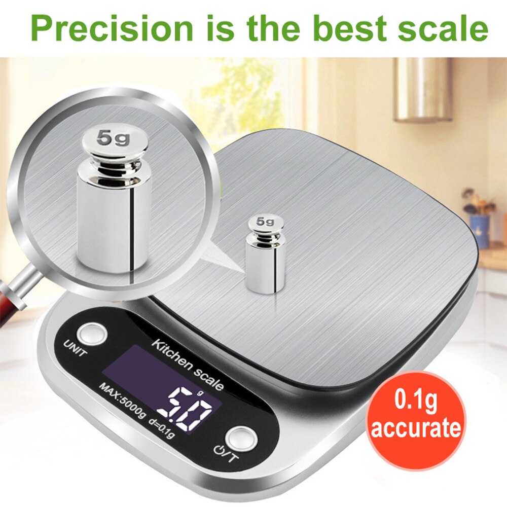 0.1/1/2/3kg Household Kitchen Electronic Scales Fruit Small Weighing Precision1g LCD Precision Scale Gram Electronic Scale