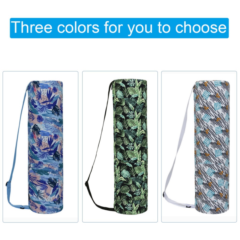 Gym Mat Case With Zipper Drawstring Bags Easy Carry Yoga Backpack Home Indoor Yoga Mat Storage Bag Printed Yoga Mat Bag Backpack