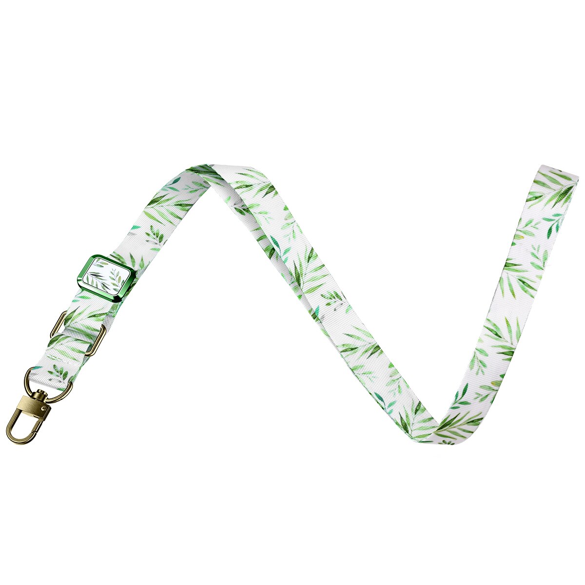 640*20Mm Luxe Sleutelhanger Bandjes Touw Mobiele Telefoon Charm Neck Strap Lanyard Voor Id Card Holde Keycord Diy lariat Touw Patroon: Green