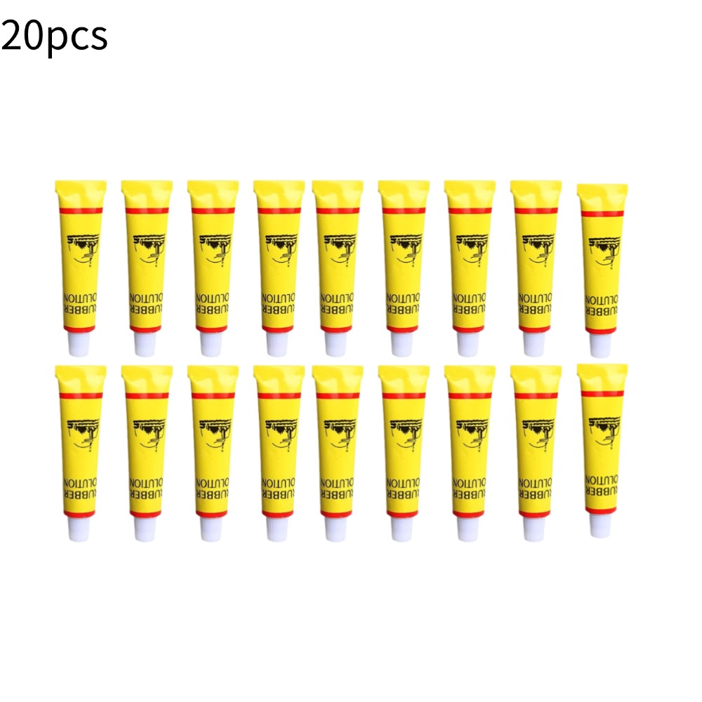 1-20 Stuks Auto Motor Fietsband Repareren Lijm Binnenband Bandenreparatie Lijm Agent Emergency Draagbare Band Gevulkaniseerd lijm: green