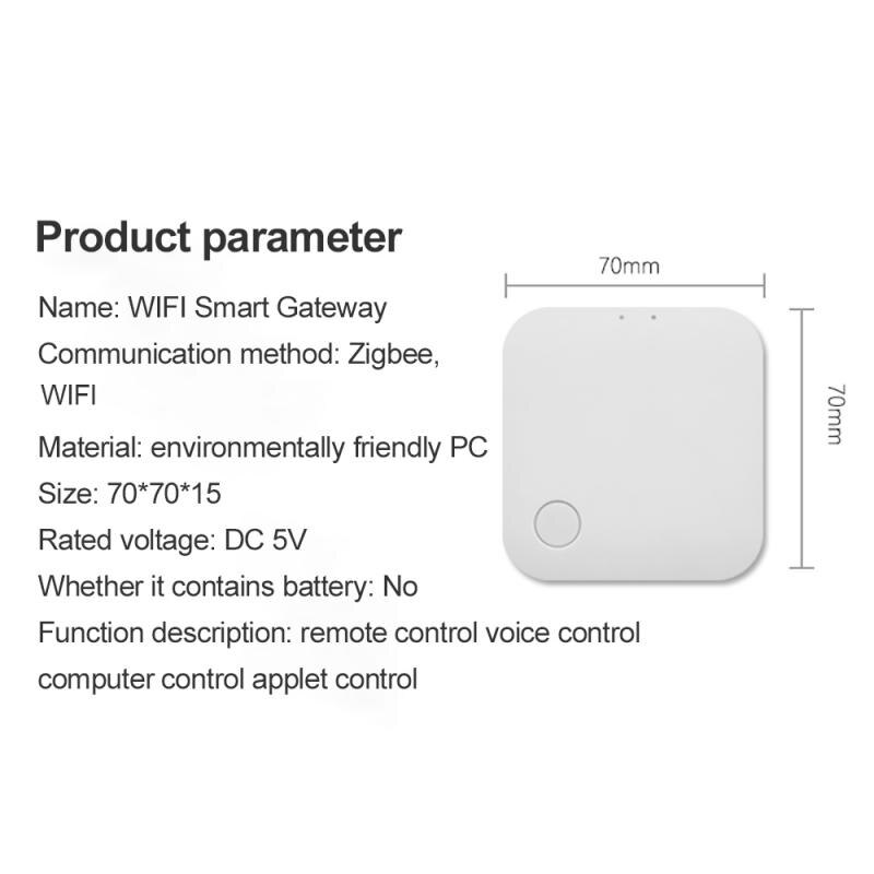 Tuya-Hub inteligente ZigBee, puente de entrada inalámbrico/con cable para Control de aplicación remota, funciona con el asistente de Google Alexa