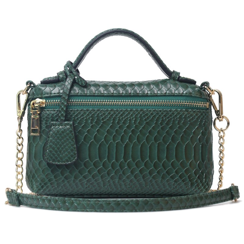 De las mujeres de la amaba de cuero de avestruz embrague bolsas Ins bolso Python bolsa embragues mujeres bolso de de noche: 3793S-Green