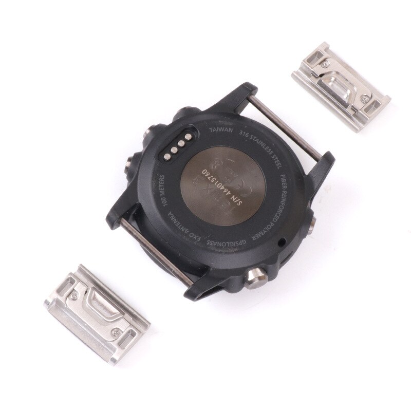 1 Paar 26Mm 22Mm Metalen Horloge Band Quick Release Sluiting Adapter Connector Voor Garmin Fenix 5X/Fenix 3/Fenix 3 Hr/Fenix 5/Quatix 5