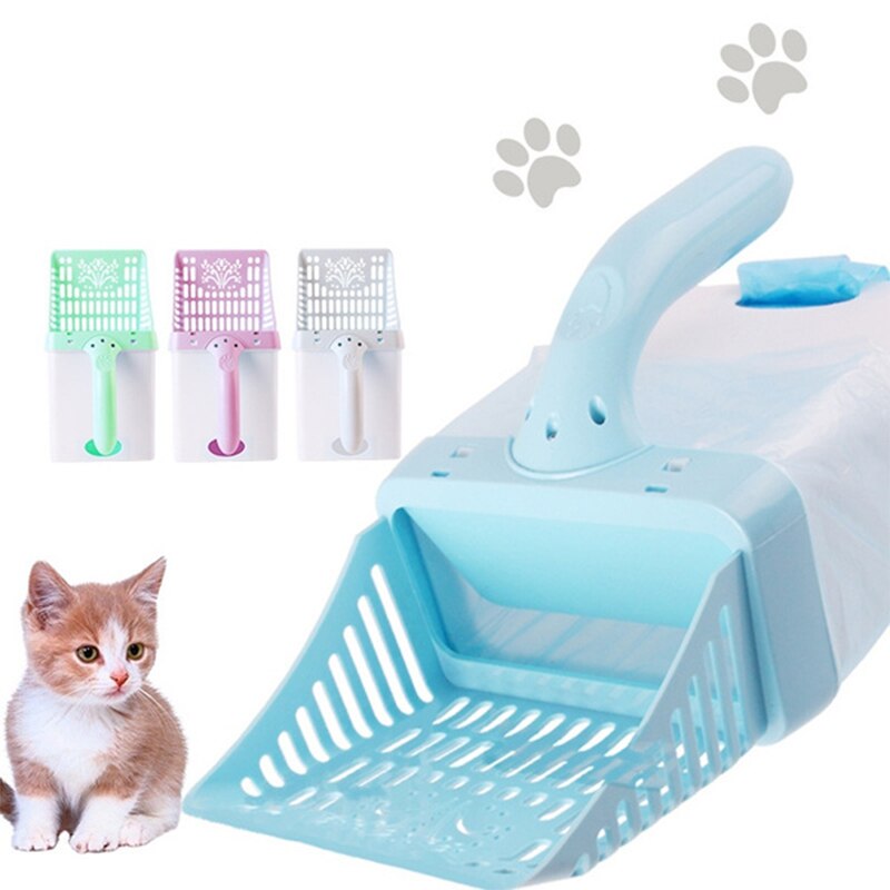 Pelle à litière pour chat, pour chien, tamis de nettoyage, boîte pour animaux domestiques, sacs à ordures