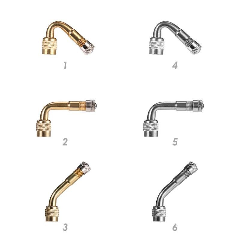 45/90/135 Degree Brass Air Tyre Valve Extension Motorcycle Car Bicycle Air Tyre Valve Caps Schrader Valve