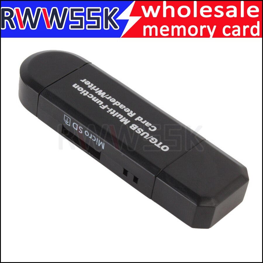 3 in 1 USB 2.0 Multi-function TF SD SDHC SDXC Card Reader Triplet OTG card reader Adapter