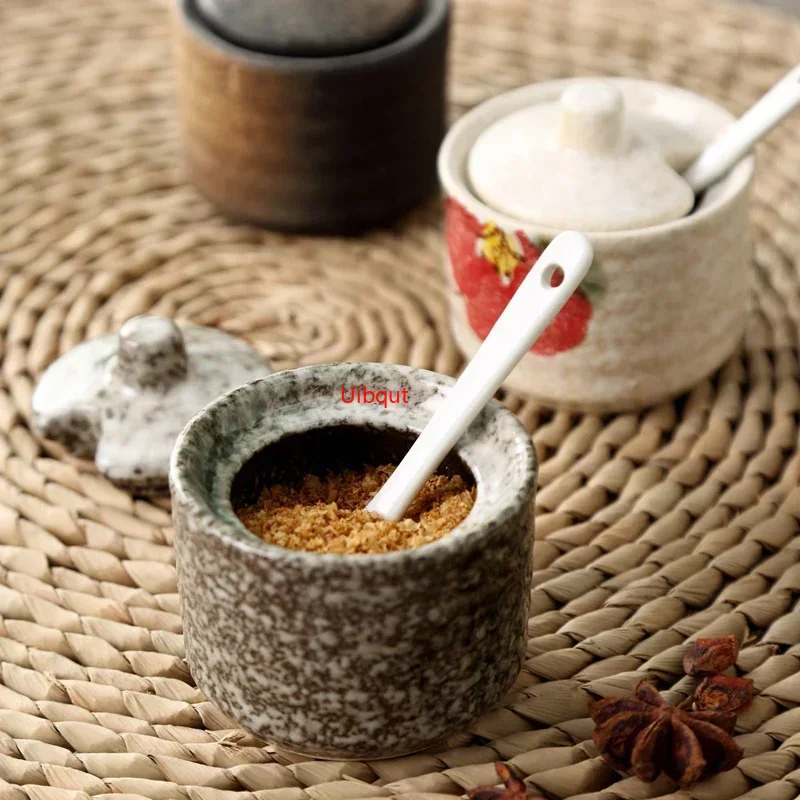 Japanische Panzer kreative Gewürz Dosis Keramik Gewürz Panzer Küchen geschirr Aufbewahrung flaschen und Gläser Flasche Glasflasche Gläser