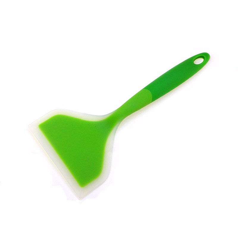Spatule en Silicone viande œuf viande boeuf | Grattoir de cuisine, large pelle à Pizza antiadhésifs toupets lève-aliments, ustensiles de cuisine domestiques: Green