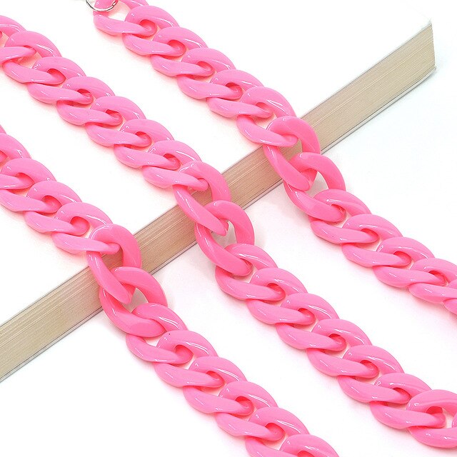 Mode Leesbril Ketting Voor Vrouwen Acryl Zonnebril Kettingen Lanyard Anti-Slip Cord Holder Neck Strap Touw: 11