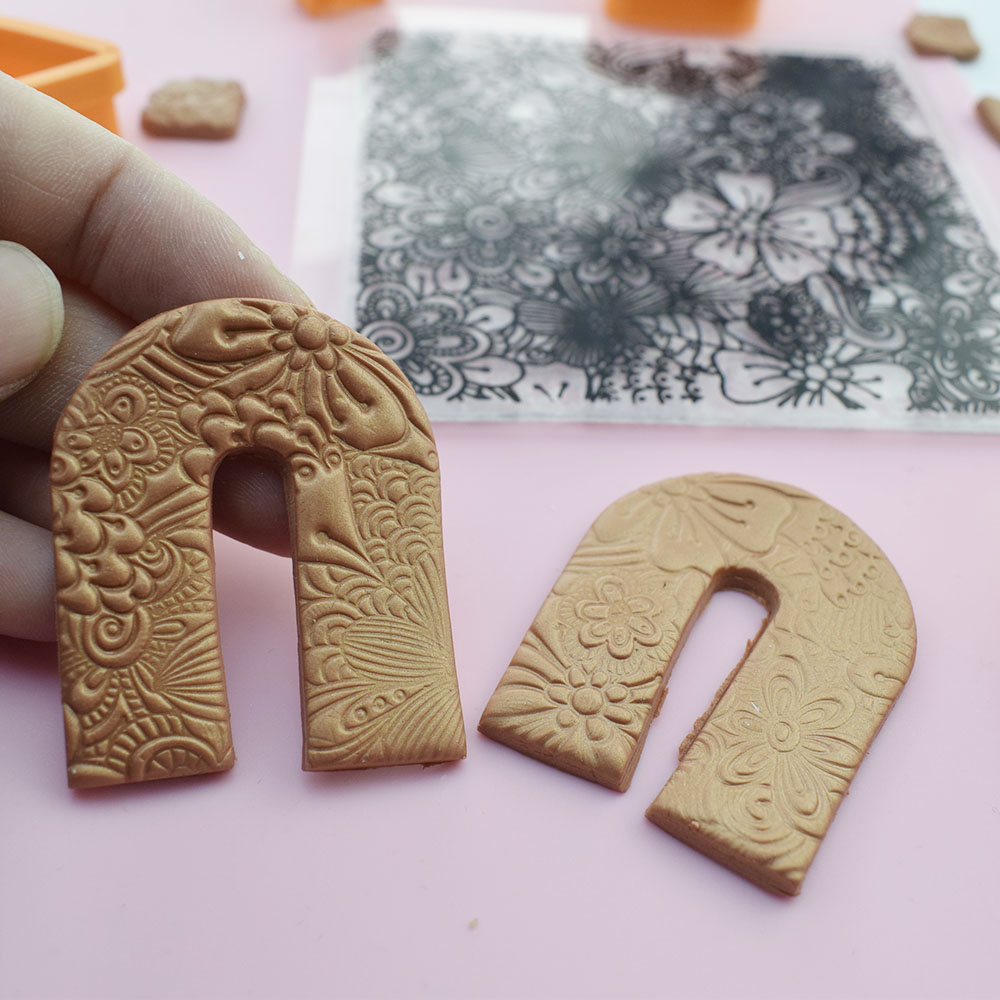 9cm Polymer Tonne Textur matt DIY Keramik Tonne Schmuck Eindruck Linderung Stempel Polymer Ton Werkzeuge Mandala Blume Textur Stempel