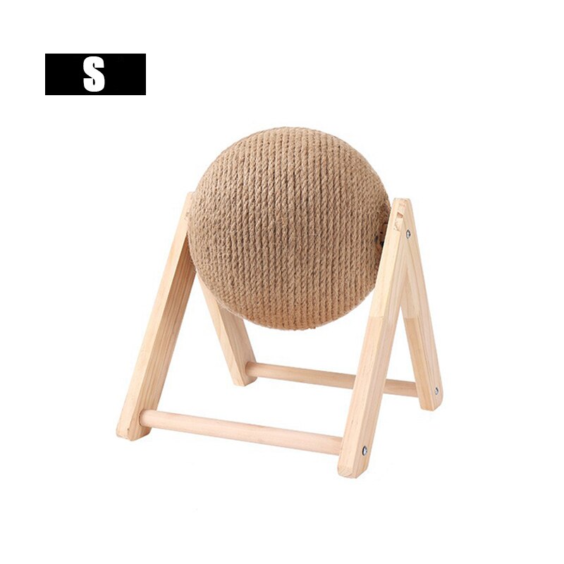 Scratball Toy Kitten Sisal Board Cat Scratcher Sisal Rope Ball Kitten Interactive Grinding Paws Toys Scratch Board Pet Furniture: B-V type-S