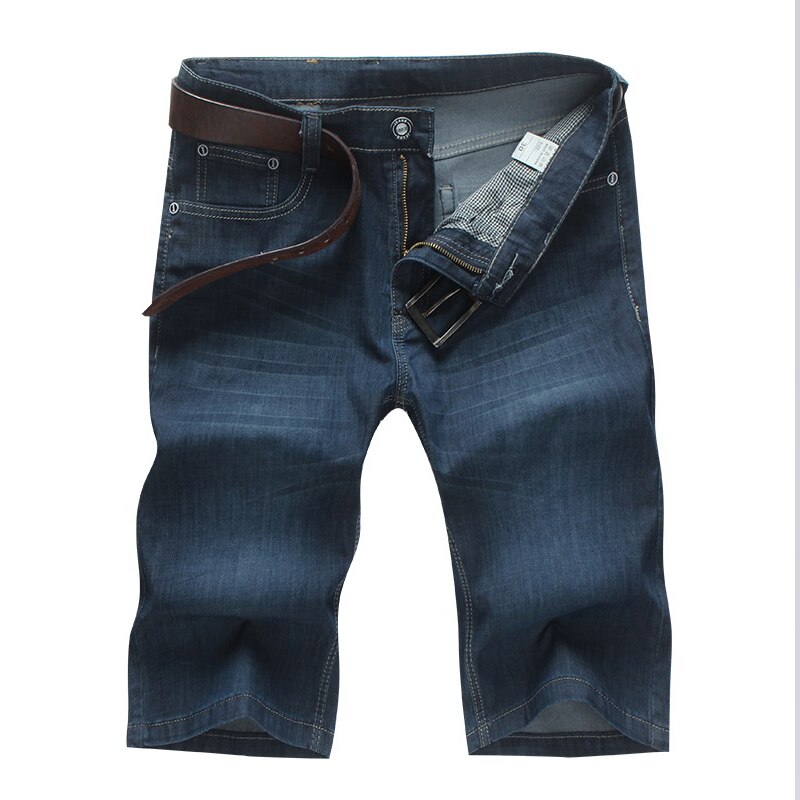 Plus Size 42 44 46 48 50 52 Men's Short Jeans Loose Straight Business Classic Style Stretch Denim Shorts Male Brand: 34