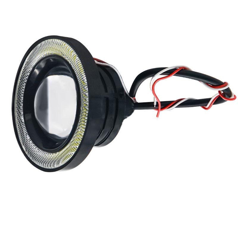 Extreem Heldere Led Auto Lens 30W Mistlamp 2.5 Inch 64 Mm Cob Angel Eye Lampen Mistlamp Gemodificeerde fisheye Dagrijverlichting