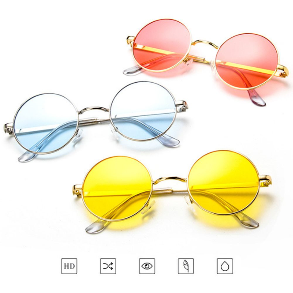 Comprar Gafas de sol redondas retro para mujer, anteojos de