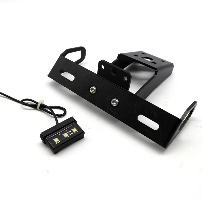 Soporte para marco de placa de matrícula con luz para KAWASAKI NINJA ZX-6R 636 -18 ZX-10R -10 soporte para guardabarros