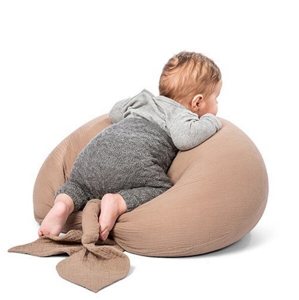 U-Vormige Baby Voedingskussen Moederschap Borstvoeding Kussen Wasbaar Baby Cuddle Feeding Cover Zwangere Vrouw Taille Kussen: Khaki