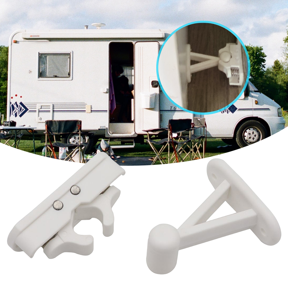 Afstandsklips holder stop dørholder stop dørstop fastholdelseslås holdersæt til campingvogn autocampere båd autocamper autocamper