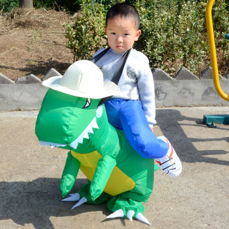 Carnival Costume Women Dinosaur Cowboy Inflatable TOY Costumes Funny Party Dress Animal Cosply Halloween Costume