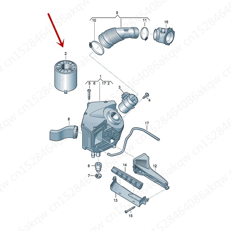 Auto luchtfilter -au diA5 S5 A4 A5 Q5 luchtfilter element onderhoud onderdelen