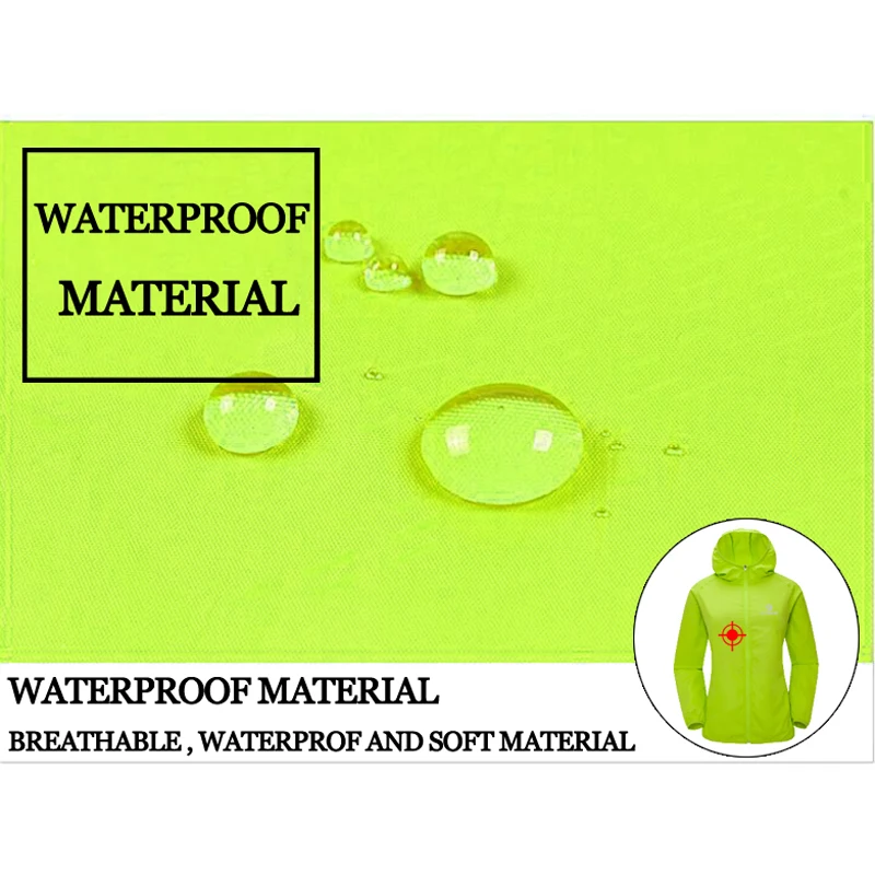 X-Tiger Haut Wanderjacke Männer Frauen Wasserdicht Schnell Trocknend Camping Windjacke Wandern Angeln Regenmantel draussen Anti UV Kleidung