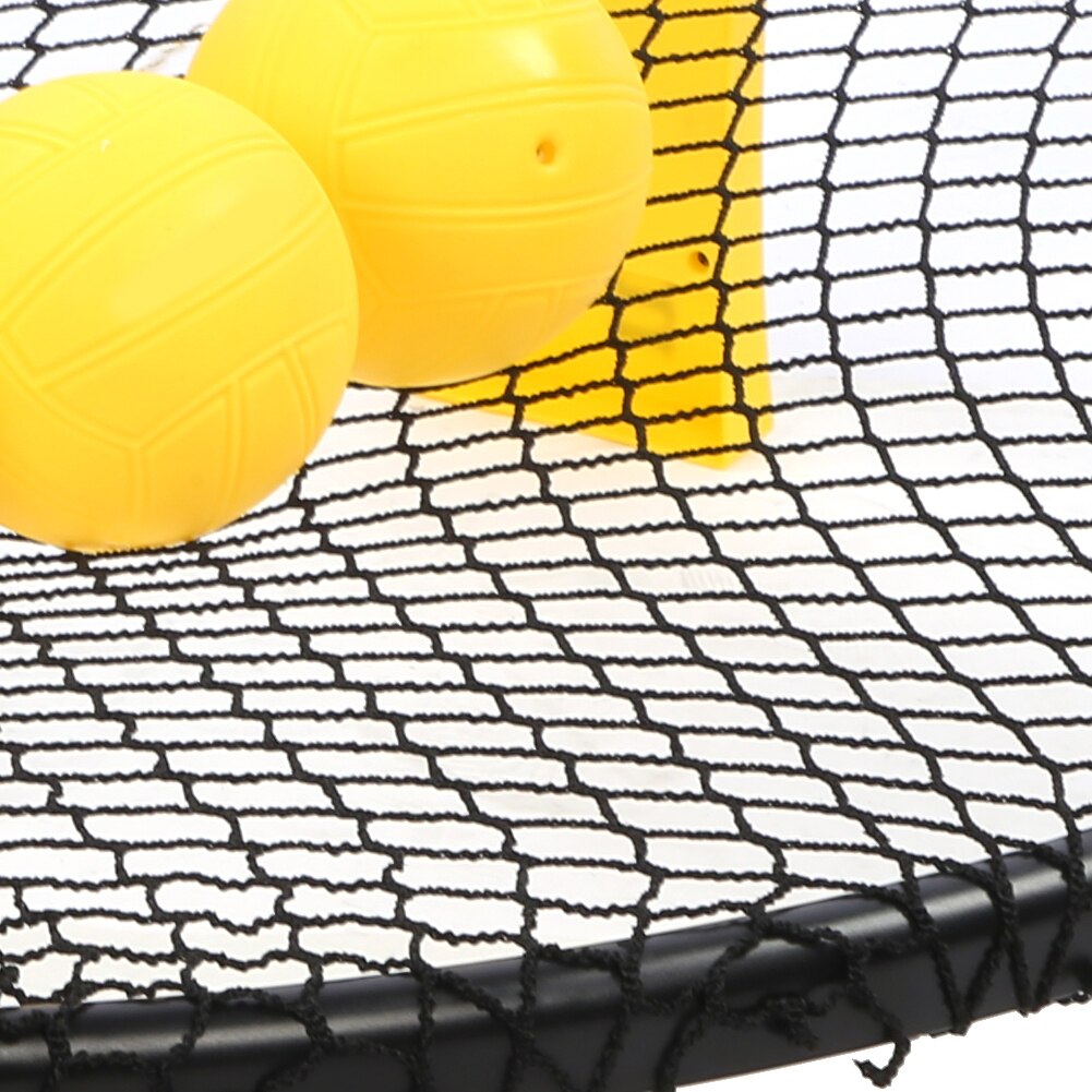 Mini beachvolleyboll spike bollspel set utomhus lag sport gräsmatta fitness utrustning nät med 3 bollar inflator mini spikeball