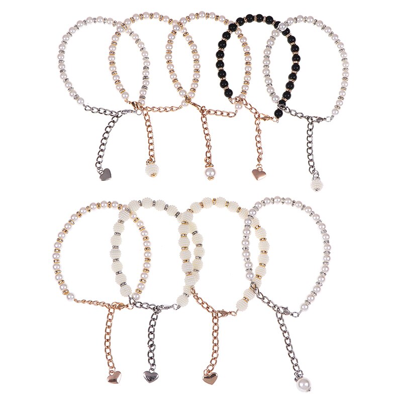 1 Paar Vrouwen Parel Hakken Band Schoen Riem Hoge Hakken Enkel Holding Losse Anti-Skid Bundel Tie Bandjes band Schoenen Decoratie