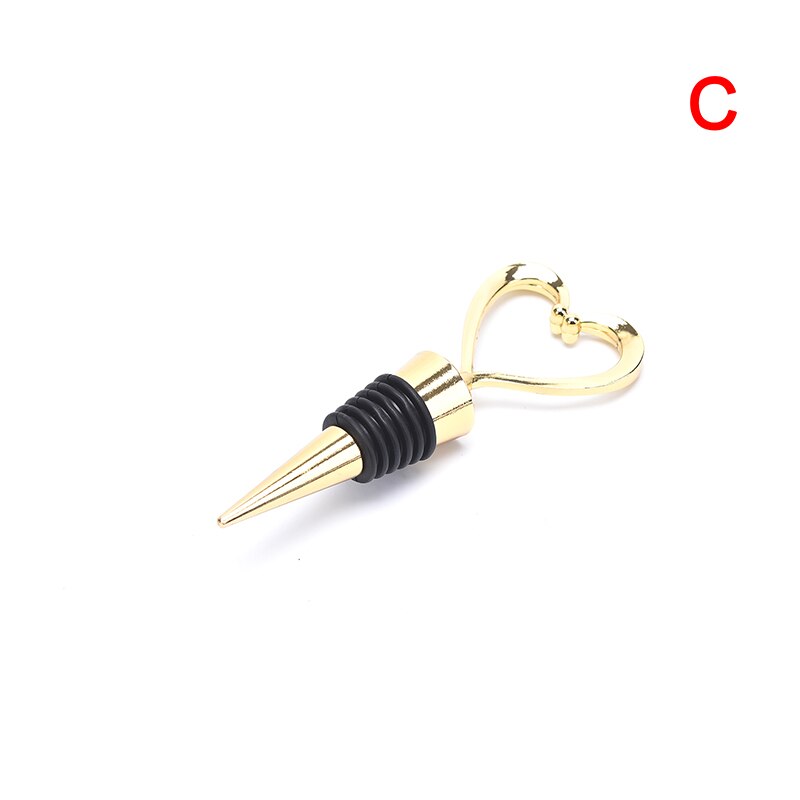 10Styles Wine Bottle Stopper Zinc Alloy Decorative Snowflake Stopper Party Supplies for Keeping Wine Fresh: YHG838-C