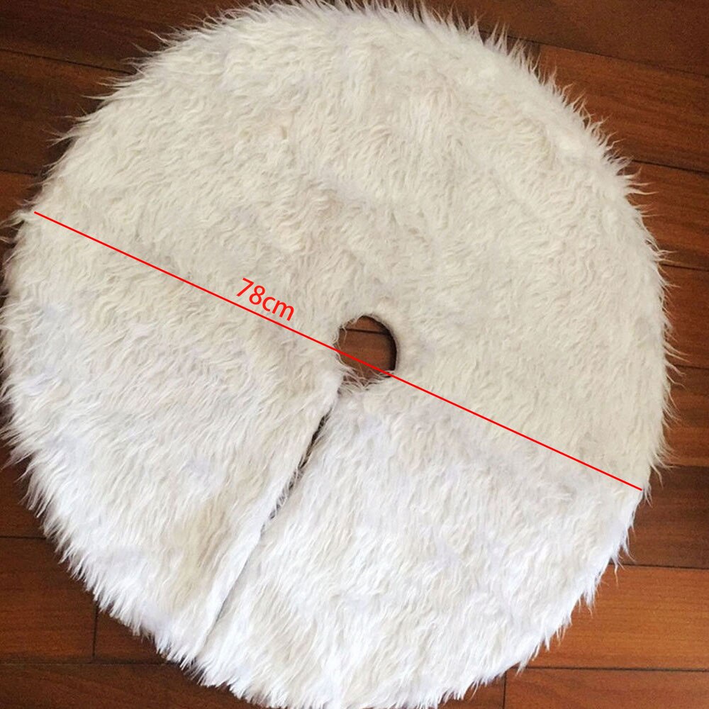 Jupes de sapin de noël flocon de neige rouge or blanc, Plaid flanelle renne traîneau noël bonhomme de neige père noël joyeux noël: E1-78CM