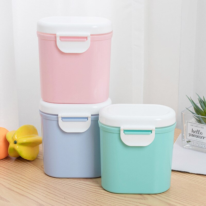 Draagbare Babyvoeding Opbergdoos Bpa-vrij Babyvoeding Feeder Baby Melkpoeder Doos Peuter Snacks Container voeden Lepel