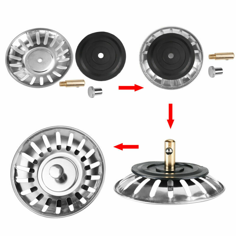 Gootsteen Zeef Rvs Heavy Duty Mand Stopper In Keuken Roestvrijstalen Aanrecht Stopper Plug Voor Bad