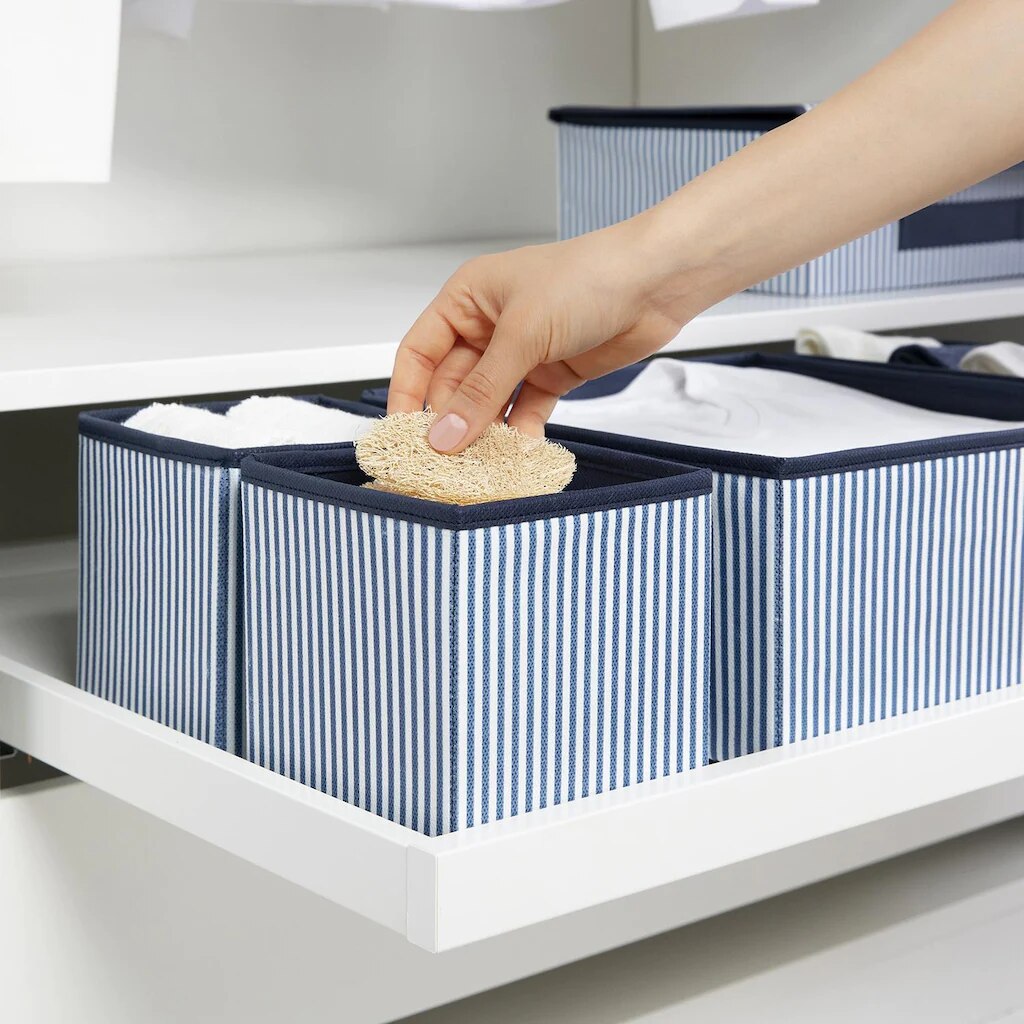 Home Organizer Drawer Wardrobe Organizer Office Wardrobe Outfit Clothes Organizer Box Set 5 Pieces Beige Blue Gray Pink