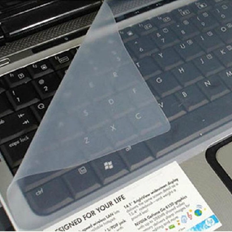Wasserdichte Laptop-Tastatur-Schutzfolie, 14–15 Zoll Tastaturabdeckung, 15,6 17 10 Notizbuch-Tastaturabdeckung, staubdichte Folie aus Silikon